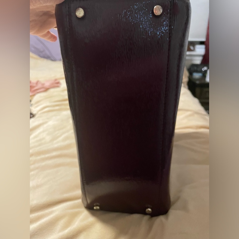 Kate Spade burgundy patent leather bag.  No signs of wear. - Picture 4 of 6